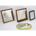 Three framed mirrors (3) Please Note - we do not make reference to the condition of lots within