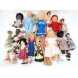 A quantity of assorted dolls Please Note - we do not make reference to the condition of lots within