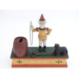 A novelty money box together with a model of a fireman (2) Please Note - we do not make reference to