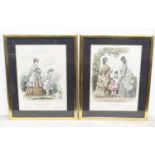 A pair of framed Paris Fashion prints Please Note - we do not make reference to the condition of