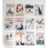 Twelve reproduction Guinness postcards Please Note - we do not make reference to the condition of