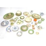 A quantity of assorted Booths china to include some Art Deco examples, oval serving dishes, tea
