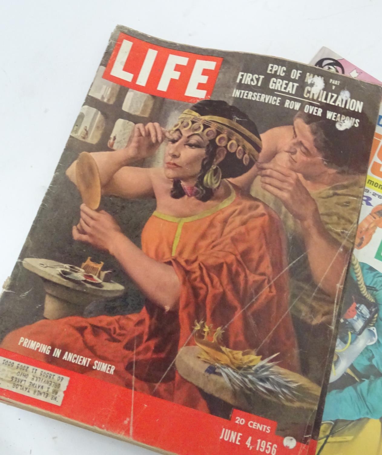 A quantity of 20thC American magazines to include Life, Saturday Evening Post, Companion, Town - Image 6 of 7