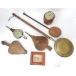 Assorted items to include bellows, bedpan, biscuit barrel Please Note - we do not make reference