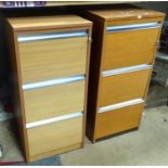A pair of vintage retro teak filing cabinets by President (2) Please Note - we do not make reference