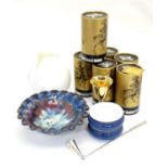 A quantity of assorted items to include ceramics, art glass, bowls, Falstaff goblets, Derby