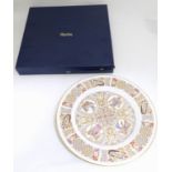 A boxed Spode Iona plate Please Note - we do not make reference to the condition of lots within