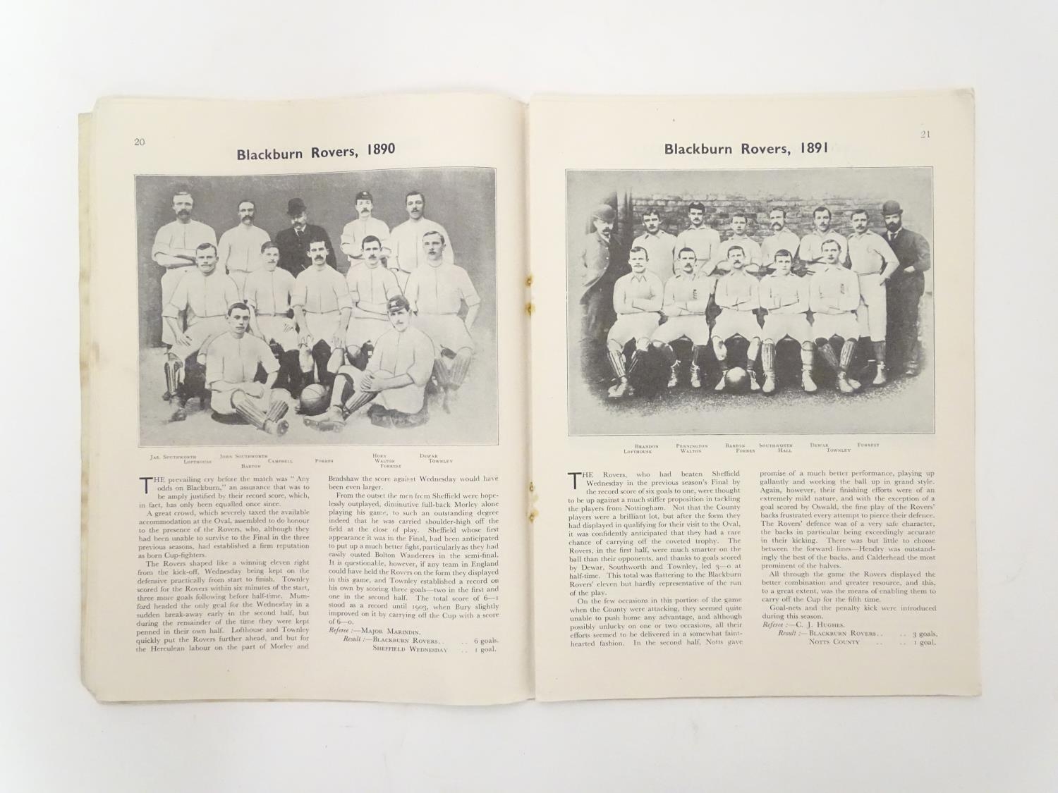 Book, sporting interest: The FA Cup Annual, King George V jubilee edition 1935, chronicling the - Image 6 of 7