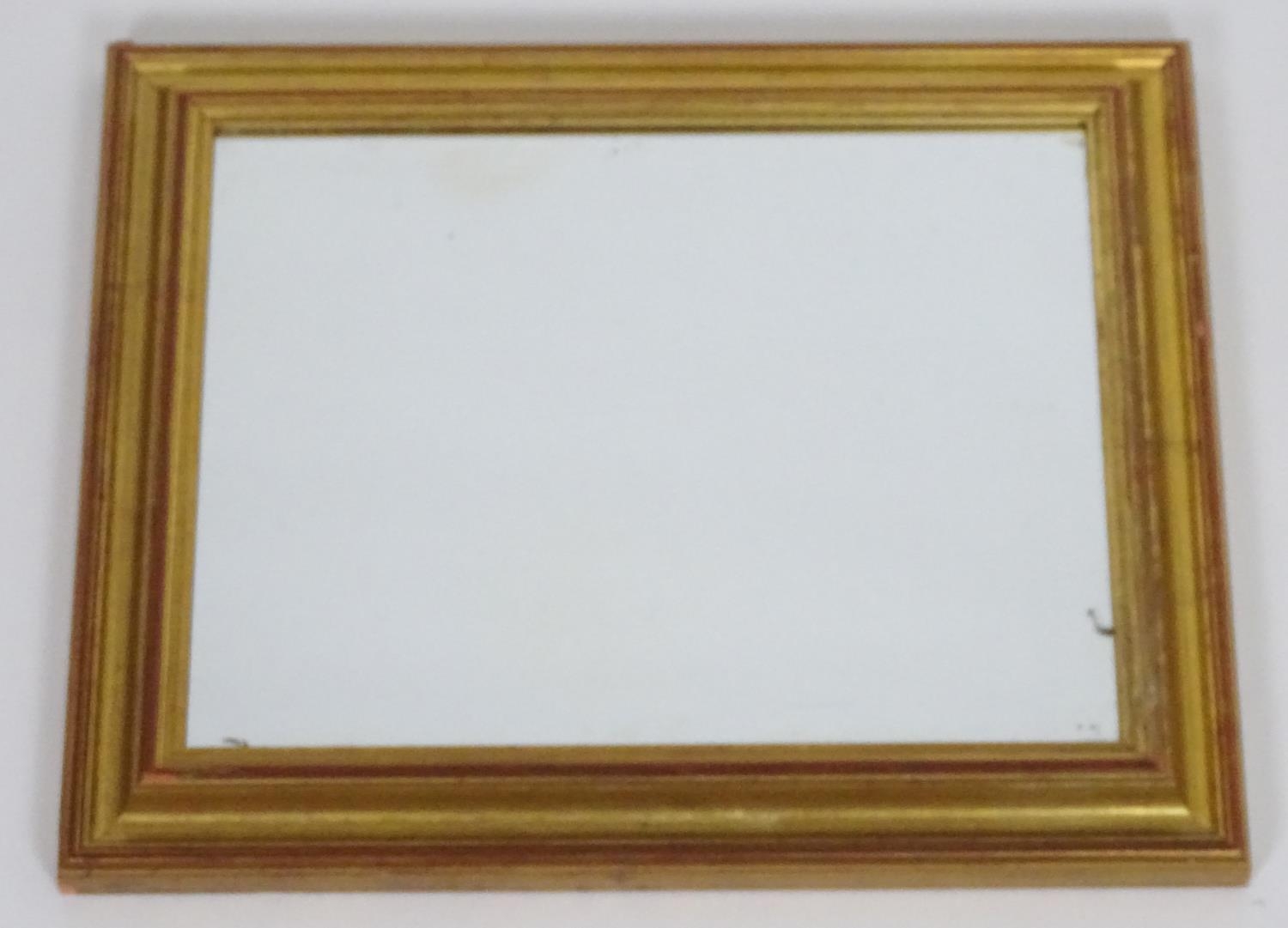 Two gilt framed mirrors, frames sizes 17" x 14" and 19" x 19" (2) Please Note - we do not make - Image 4 of 5