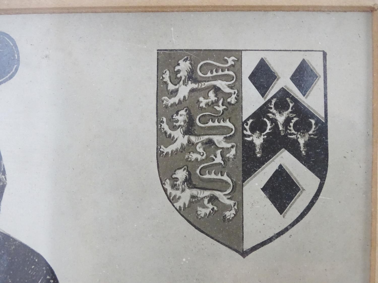 A 20th century monochrome print, A portrait of Sir Thomas Giffard, Lord of the Manor of Twyford, - Image 8 of 8