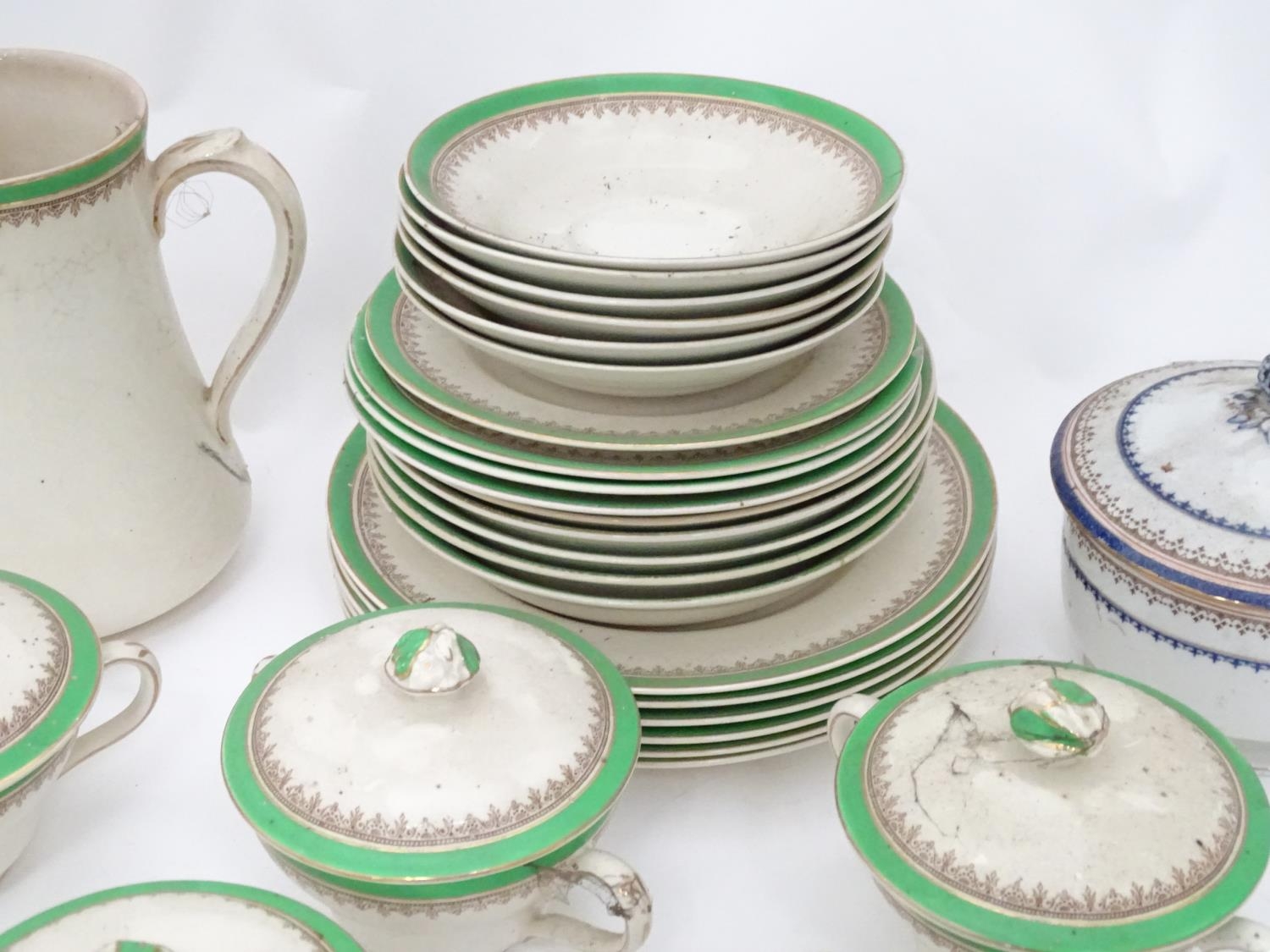 A large quantity of assorted Booths china to include patterns Real Old Willow, Ribbed stoneware, - Image 6 of 13