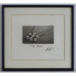 Julian Williams, 20th century, Limited edition etching, Cat Hunt. Signed and titled under. Approx. 6