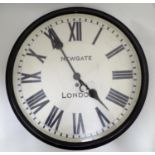 A large late 20thC circular wall clock Please Note - we do not make reference to the condition of
