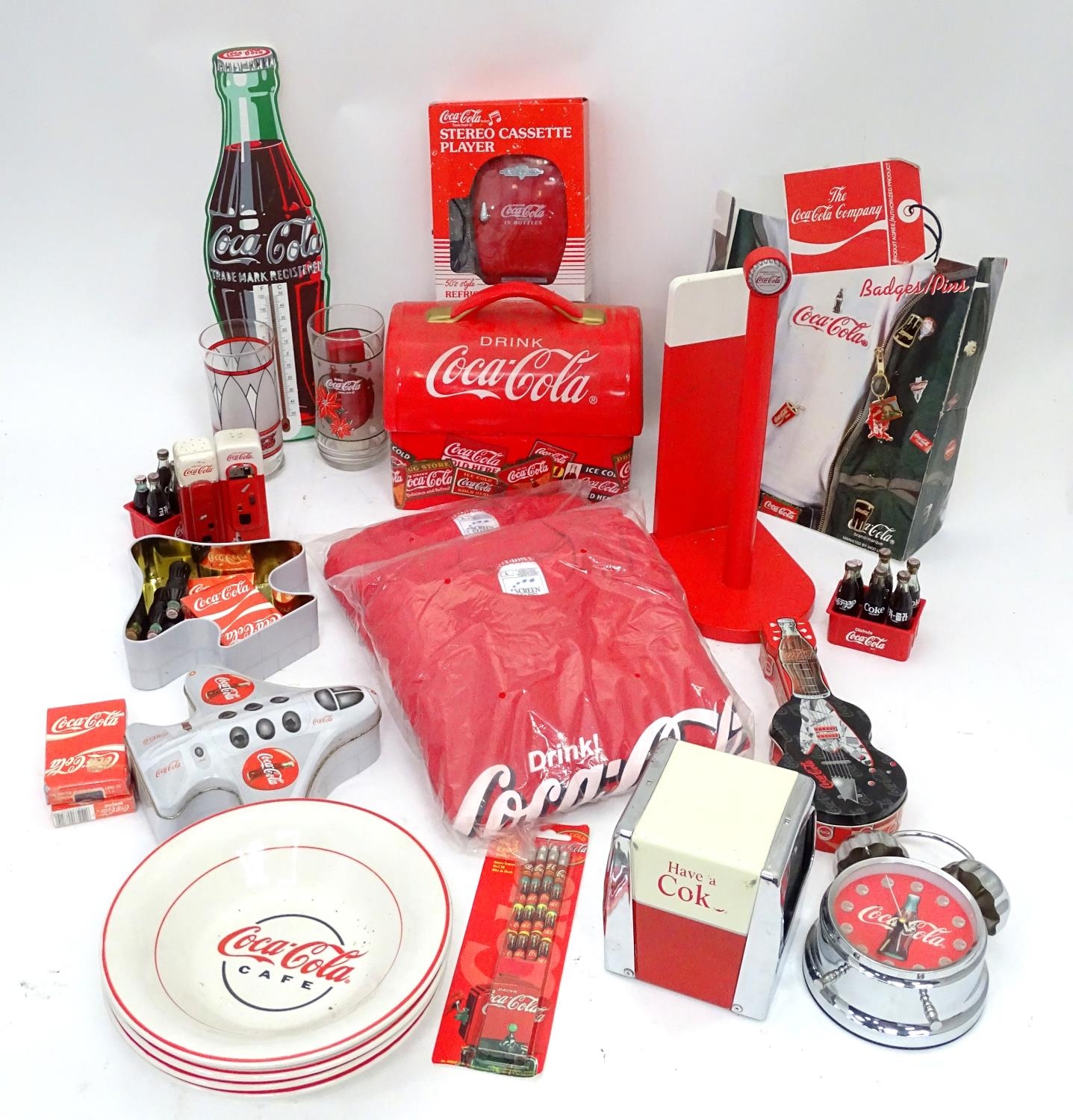 A large quantity of Coca Cola / Coke memorabilia and novelty items / advertising wares, to include