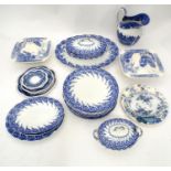A quantity of blue and white ceramics Please Note - we do not make reference to the condition of