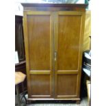 A 20thC mahogany wardrobe Please Note - we do not make reference to the condition of lots within