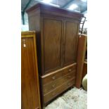 A 19thC mahogany linen press Please Note - we do not make reference to the condition of lots