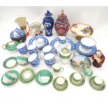 A quantity of Continental and Oriental ceramics to include vases, tea wares, etc. Please Note - we