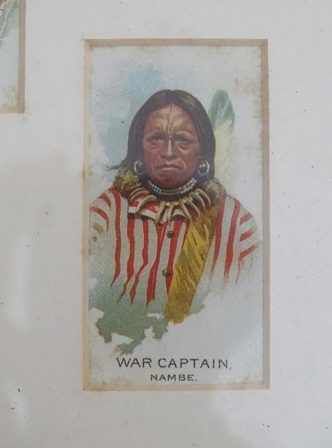 A quantity of framed cigarette cards depicting Native American Indians Please Note - we do not - Image 9 of 9