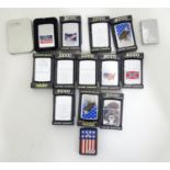 Fourteen assorted Zippo lighters (14) Please Note - we do not make reference to the condition of