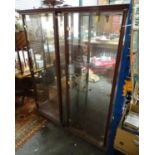 A pair of glazed display cabinets Please Note - we do not make reference to the condition of lots