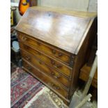 An 18thC mahogany bureau Please Note - we do not make reference to the condition of lots within