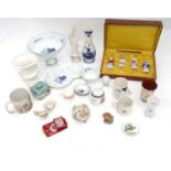 A quantity of assorted ceramics to include Delft, Limoges, faience etc. Please Note - we do not make