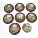 A quantity of Royal Worcester collectors plates in frames Please Note - we do not make reference