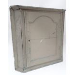 A small painted corner cupboard Please Note - we do not make reference to the condition of lots