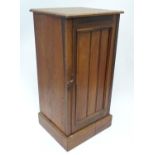 A 19thC Aesthetic Movement mahogany pot cupboard Please Note - we do not make reference to the