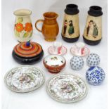A quantity of assorted ceramics to include a pair of The Royal Opera and The Royal Ballet at