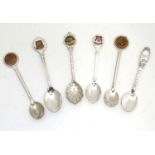 A quantity of silver plated collector's spoons Please Note - we do not make reference to the