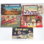 A quantity of board games, some dog related, to include Scoop, Spy Ring, Air Charter, Blast Off, The