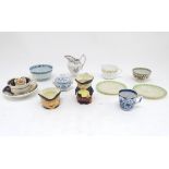 A quantity of assorted ceramics, to include a Chinese blue and white rice bowl, a Chinese blue and