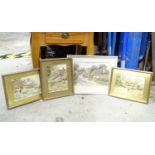 Four assorted landscape watercolours, one signed I. Williams, the others signed W. Garter (4) Please