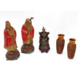 A quantity of Oriental figurines etc. Please Note - we do not make reference to the condition of