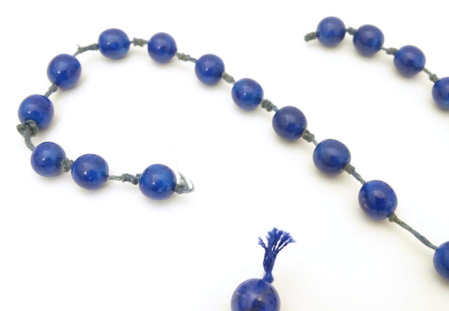 A quantity of lapis lazuli beads etc. Please Note - we do not make reference to the condition of - Image 4 of 8
