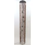 Vintage retro, Midcentury : a pendant ceiling light with full length bamboo droplets,