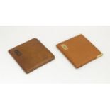 Two leather wallets comprising an Aprey's of London example and a Drew and Sons Ltd. wallet. Approx.