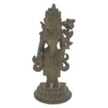 A 20thC cast bronze deity figure, possibly Hindu god Bhairava. Approx. 7" high Please Note - we do