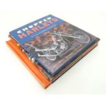 Book: Three books on the subject of motorcycles, comprising Harley-Davidson: A Three-Dimensional