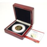 Coin: A limited edition Elizabeth II Vivat Regina Tristan de Cunha 2010 sterling silver gold