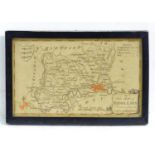 Map: An 18thC map of Middlesex after Thomas Conder (1784-1812). Approx. 4" x 6 3/4" Please Note - we