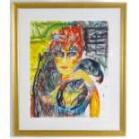 After John Bellany (1942-2013), Limited edition colour etching, no. 62/200, The Queen of the