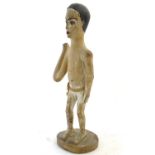 Ethnographic / Native / Tribal: A carved Gabonese figure of a man. Approx. 19 1/2" high Please