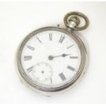 A Victorian pocket watch by John Bennett, London, Maker to the Royal Observatory, the silver case