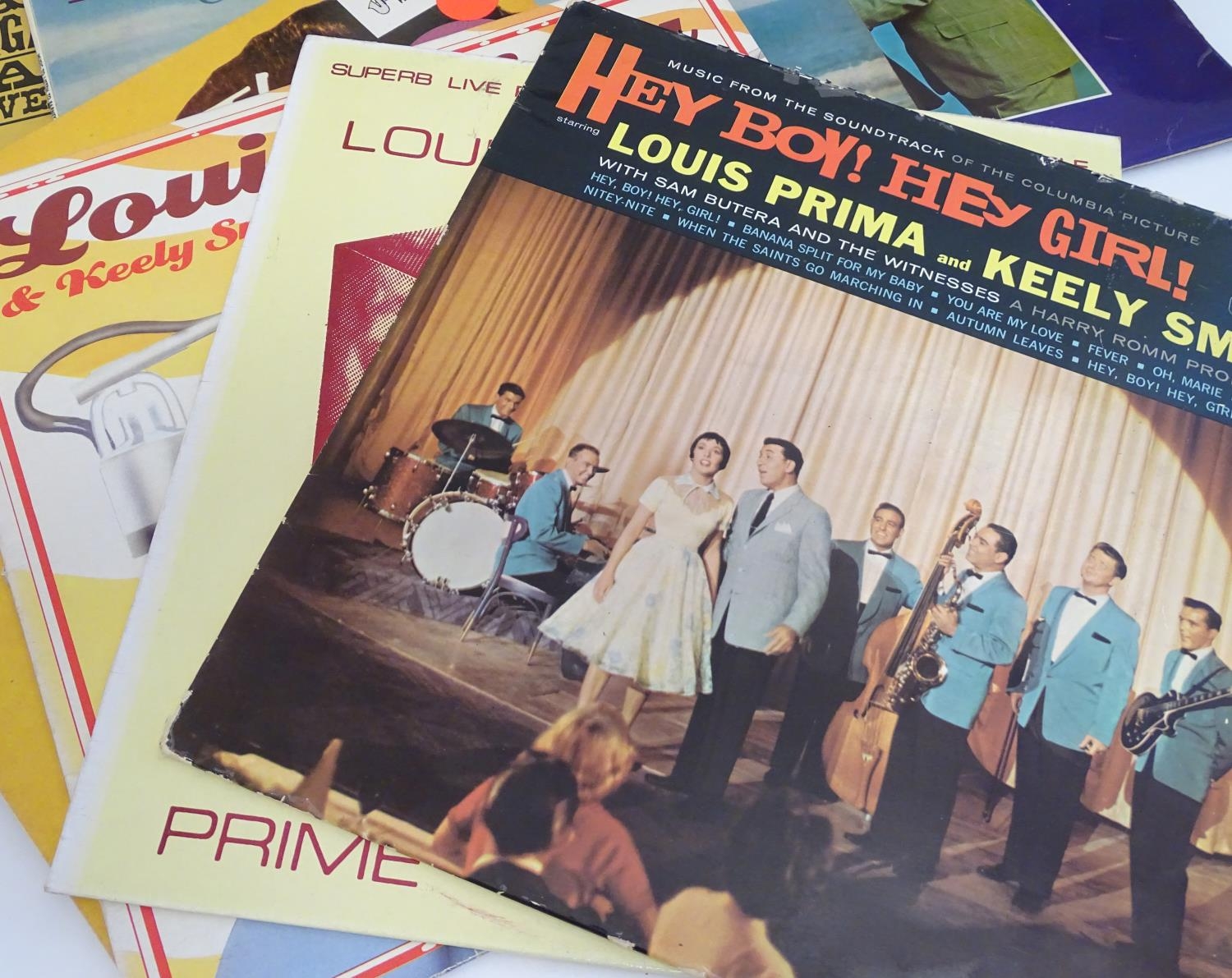 A collection of 20thC 33 rpm Vinyl records / LPs - Jazz, comprising: Louis Prima and Keeley Smith: - Image 10 of 12
