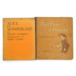 Books: Two children's books comprising Alice in Wonderland by Lewis Carroll, illustrated by Rene