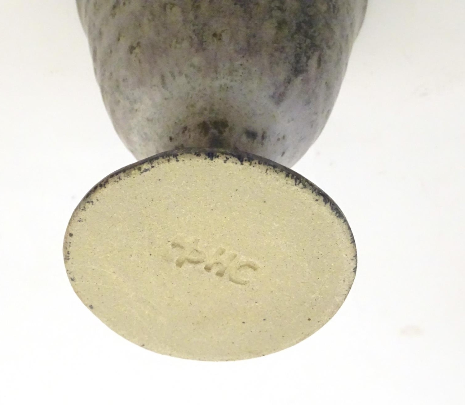 A studio pottery wine caraf and 6 goblets by Howard and Kathleen Charles, Masham Pottery. - Image 7 of 7