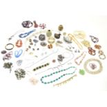 A quantity of assorted jewellery to include necklaces bracelets etc Please Note - we do not make